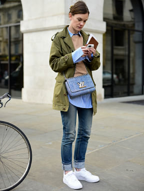 london fashion week street style BLUE 10